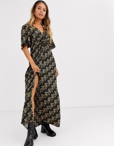 Платье миди с цветочным принтом Miss Selfridge