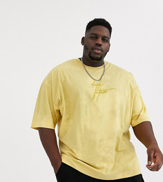 Oversize-футболка с принтом тай-дай и вышитым логотипом "Dark Future" ASOS DESIGN Plus