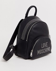 Рюкзак с отделкой заклепками Love Moschino
