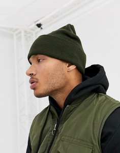 Шапка-бини цвета хаки Topman