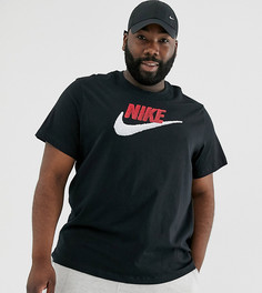Черная футболка с логотипом Nike Plus