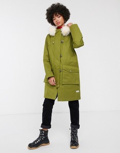 Парка с подкладкой из искусственного меха на капюшоне Parka London