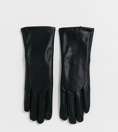 Черные перчатки из искусственной кожи для сенсорных экранов My Accessories London
