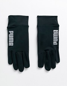 Черные перчатки для сенсорных гаджетов Puma
