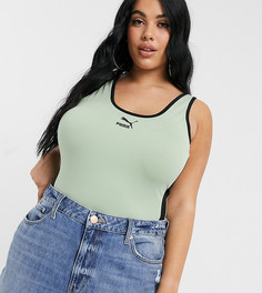 Боди шалфейного цвета Puma Plus Classics