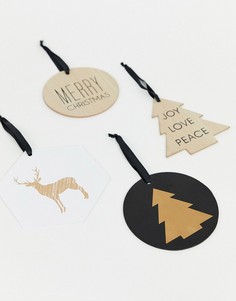 Набор из 4 новогодних украшений SVNX 7X