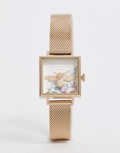 Наручные часы с отделкой в виде пчелы Olivia Burton