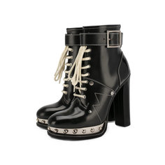 Кожаные ботильоны Alexander McQueen