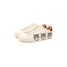 Кроссовки Gucci Кожаные кеды New Ace Gucci