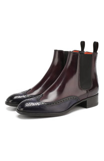 Кожаные челси Santoni
