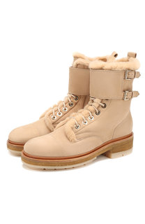 Замшевые ботинки Santoni