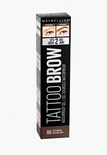 Гель для бровей Maybelline New York "Tattoo Brow", 06 Темно - коричневый, 6.8 мл