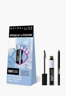 Набор для макияжа глаз Maybelline New York Snapscara 9,5мл+ TATOO LINER оттенок 901, 1,3гр