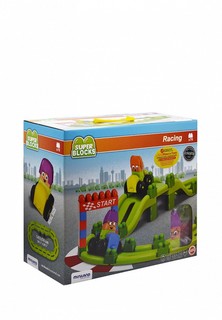 Конструктор Miniland Super Blocks Racing (70 деталей) в чемоданчике