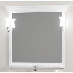 Зеркало Opadiris Риспекто 95 с светильниками, белый матовый 9003 (Z0000012538 + Z0000006243)