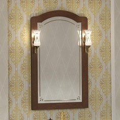 Зеркало Opadiris Лоренцо 60 с светильниками, светлый орех Р10 (Z0000011063 + 00000001041)