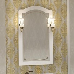 Зеркало Opadiris Лоренцо 60 с светильниками, белый матовый 9003 (Z0000011065 + 00000001041)