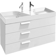 Тумба под раковину Jacob Delafon Rythmik 120 белый блестящий лак (EB1311-G1C)