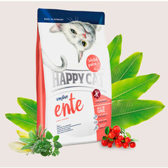 Сухой корм Happy Cat Adult Sensitive Duck with Rice and Potato утка с рисом и картофелем для чувствительных кошек 1,4кг