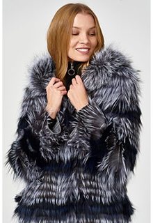 Облегченная шуба из чернобурки Virtuale Fur Collection