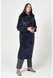 Длинная шуба из овчины Virtuale Fur Collection