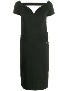Cavalli Class коктейльное платье с вырезом в форме сердца