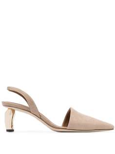 Rejina Pyo туфли Connie 20 с открытой пяткой на скульптурном каблуке