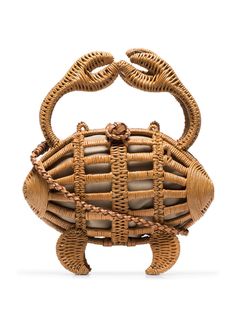 Aranáz плетеный клатч в форме краба