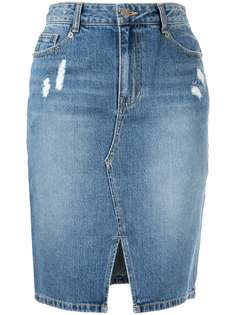 SJYP HEART WASHING DENIM SKIRT