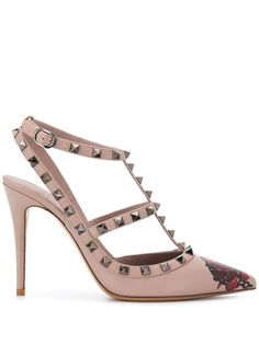 Valentino x Undercover Valentino Garavani Rockstud Rose and Chain print 100mm pumps
