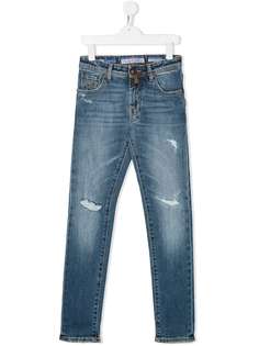 Jacob Cohen Junior джинсы с эффектом потертости