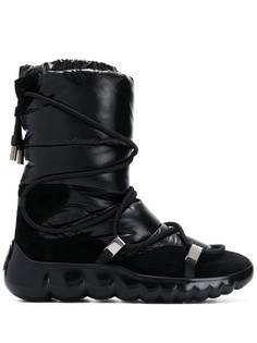 Moncler зимние ботинки со шнуровкой