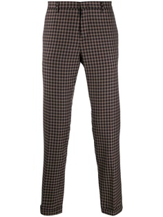 Paul Smith клетчатые брюки прямого кроя