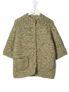 Eshvi Kids удлиненный кардиган крупной вязки