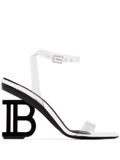 Balmain Nine 95mm PVC B heel sandals