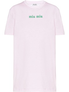 Miu Miu футболка с принтом