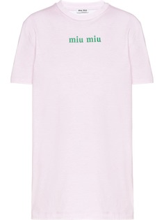 Miu Miu футболка с принтом