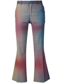 Each X Other брюки в ломаную клетку с эффектом распыленной краски