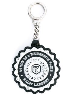 Saint Laurent брелок с принтом Université 