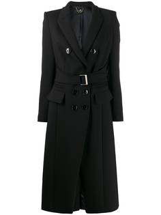 Elisabetta Franchi приталенное пальто с поясом