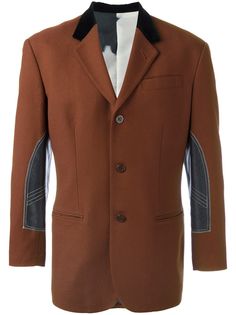 Jean Paul Gaultier Pre-Owned пиджак с контрастными лацканами