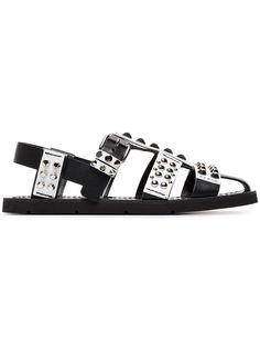 Prada сандалии Fisherman с заклепками