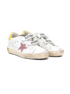 Golden Goose Kids кеды Old School с блестками