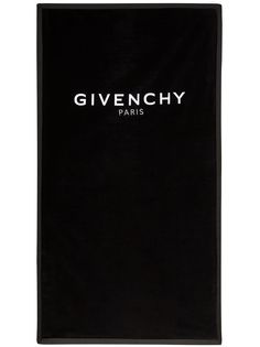 Givenchy пляжное полотенце с вышитым логотипом