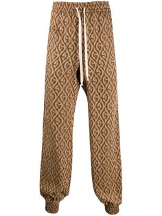 Gucci спортивные брюки с узором G Rhombus