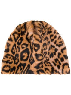 Bellerose шапка бини с леопардовым принтом