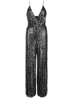 Iorane комбинезон с глубоким вырезом и пайетками