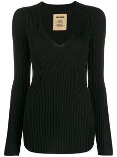 Uma Wang кашемировый джемпер в рубчик