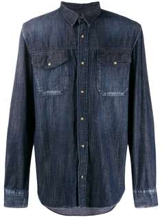 Frankie Morello джинсовая рубашка с карманом