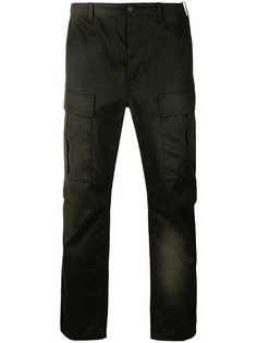 Balenciaga брюки карго с эффектом выцветания